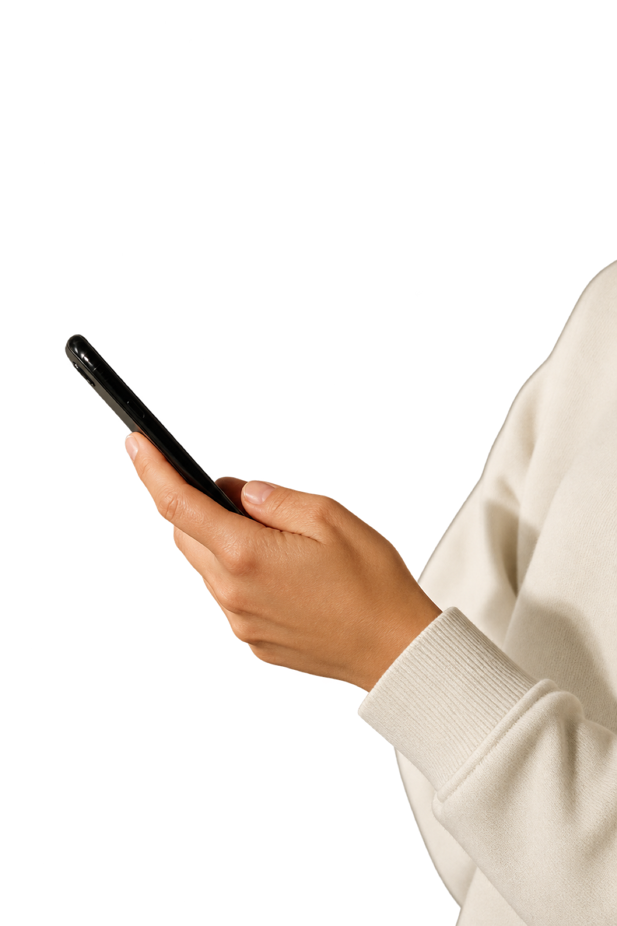Hand mit Smartphone